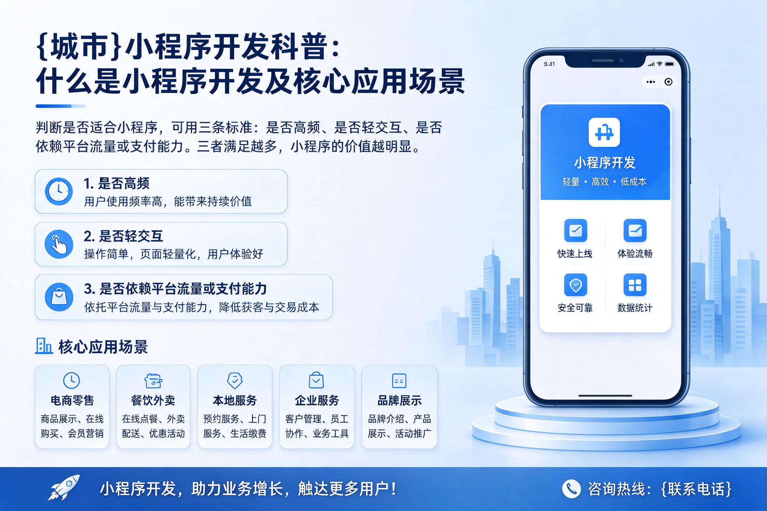 大理小程序开发科普：什么是小程序开发及核心应用场景